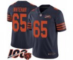 Chicago Bears #65 Cody Whitehair Limited Navy Blue Rush Vapor Untouchable 100th Season Football Jersey
