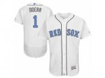 Boston Red Sox #1 Bobby Doerr Authentic White Flex Base MLB Jersey