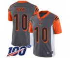 Cincinnati Bengals #10 Kevin Huber Limited Silver Inverted Legend 100th Season Football Jersey