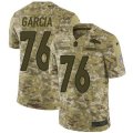 Denver Broncos #76 Max Garcia Limited Camo 2018 Salute to Service NFL Jersey