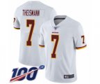 Washington Redskins #7 Joe Theismann White Vapor Untouchable Limited Player 100th Season Football Jersey