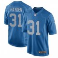 Detroit Lions #31 D.J. Hayden Game Blue Alternate NFL Jersey
