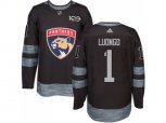 Florida Panthers #1 Roberto Luongo Black 1917-2017 100th Anniversary Stitched NHL Jersey