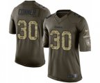 Pittsburgh Steelers #30 James Conner Elite Green Salute to Service Football Jersey