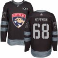 Florida Panthers #68 Mike Hoffman Authentic Black 1917-2017 100th Anniversary NHL Jersey