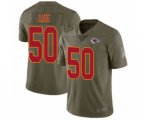Kansas City Chiefs #50 Darron Lee Limited Olive 2017 Salute to Service Football Jersey