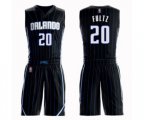 Orlando Magic #20 Markelle Fultz Swingman Black Basketball Suit Jersey Statement Edition