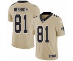 New Orleans Saints #81 Cameron Meredith Limited Gold Inverted Legend Football Jersey