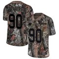 Carolina Panthers #90 Julius Peppers Camo Rush Realtree Limited NFL Jersey