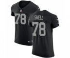 Oakland Raiders #78 Art Shell Black Team Color Vapor Untouchable Elite Player Football Jersey