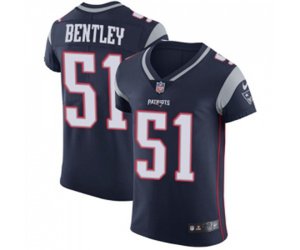 New England Patriots #51 Ja\'Whaun Bentley Navy Blue Team Color Vapor Untouchable Elite Player Football Jersey