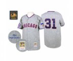 1968 Chicago Cubs #31 Fergie Jenkins Replica Grey Throwback Baseball Jersey