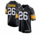 Pittsburgh Steelers #26 Mark Barron Game Black Alternate Football Jersey