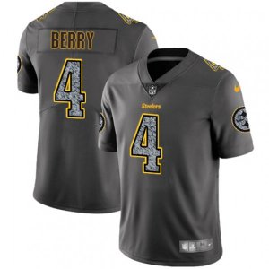 Pittsburgh Steelers #4 Jordan Berry Gray Static Vapor Untouchable Limited NFL Jersey
