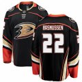 Anaheim Ducks #22 Dennis Rasmussen Fanatics Branded Black Home Breakaway NHL Jersey