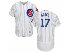 Chicago Cubs #17 Mark Grace White Flexbase Authentic Collection MLB Jersey