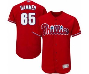 Philadelphia Phillies JD Hammer Red Alternate Flex Base Authentic Collection Baseball Player Jersey