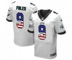 Philadelphia Eagles #9 Nick Foles White Road USA Flag Fashion Football Jersey