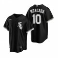 Chicago White Sox #10 Yoan Moncada Black Alternate Stitched Baseball Jersey