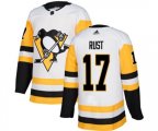 Adidas Pittsburgh Penguins #17 Bryan Rust Authentic White Away NHL Jersey