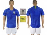 Brazil Blank Away Soccer Country Jersey
