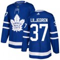 Toronto Maple Leafs #37 Timothy Liljegren Authentic Royal Blue Home NHL Jersey