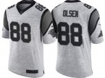 Carolina Panthers #88 Greg Olsen 2016 Gridiron Gray II NFL Limited Jersey