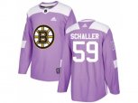 Adidas Boston Bruins #59 Tim Schaller Purple Authentic Fights Cancer Stitched NHL Jersey