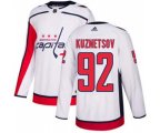 Washington Capitals #92 Evgeny Kuznetsov White Road Stitched Hockey Jersey