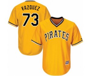 Pittsburgh Pirates #73 Felipe Vazquez Replica Gold Alternate Cool Base MLB Jersey