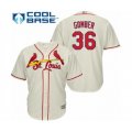 St. Louis Cardinals #36 Austin Gomber Authentic Cream Alternate Cool Base Baseball Player Jersey