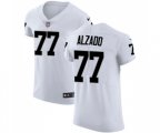 Oakland Raiders #77 Lyle Alzado White Vapor Untouchable Elite Player Football Jersey