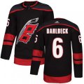 Carolina Hurricanes #6 Klas Dahlbeck Premier Black Alternate NHL Jersey