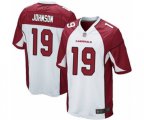 Arizona Cardinals #19 KeeSean Johnson Game White Football Jersey