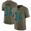 Jacksonville Jaguars #34 Carlos Hyde Limited Olive 2017 Salute to Service NFL Jersey