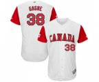 Canada Baseball #38 Eric Gagne White 2017 World Baseball Classic Authentic Team Jersey