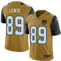 Jacksonville Jaguars #89 Marcedes Lewis Limited Gold Rush Vapor Untouchable NFL Jersey