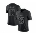 Los Angeles Chargers #13 Keenan Allen Black Reflective Limited Stitched Football Jersey