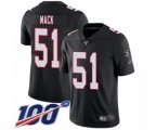 Atlanta Falcons #51 Alex Mack Black Alternate Vapor Untouchable Limited Player 100th Season Football Jersey