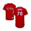 Texas Rangers #70 Brock Burke Red Alternate Flex Base Authentic Collection Baseball Player Jersey
