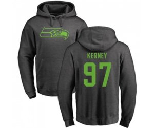 Seattle Seahawks #97 Patrick Kerney Ash One Color Pullover Hoodie