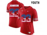 2016 US Flag Fashion Youth Ohio State Buckeyes Pete Johnson #33 College Football Limited Jersey - Scarlet