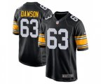 Pittsburgh Steelers #63 Dermontti Dawson Game Black Alternate Football Jersey