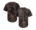 Tampa Bay Rays #2 Yandy Diaz Authentic Camo Realtree Collection Flex Base Baseball Jersey
