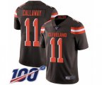 Cleveland Browns #11 Antonio Callaway Brown Team Color Vapor Untouchable Limited Player 100th Season Football Jersey