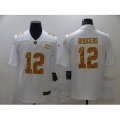 Green Bay Packers #12 Aaron Rodgers White Nike Leopard Print Limited Jersey