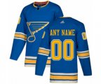Adidas St. Louis Blues Customized Premier Navy Blue Alternate NHL Jersey