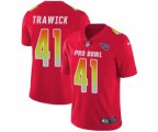 Tennessee Titans #41 Brynden Trawick Limited Red 2018 Pro Bowl Football Jersey