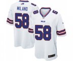 Buffalo Bills #58 Matt Milano Game White Football Jersey