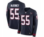 Houston Texans #55 Benardrick McKinney Limited Navy Blue Therma Long Sleeve Football Jersey